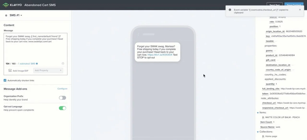 Guide To Template Tags And Variable Syntax Klaviyo Help Center