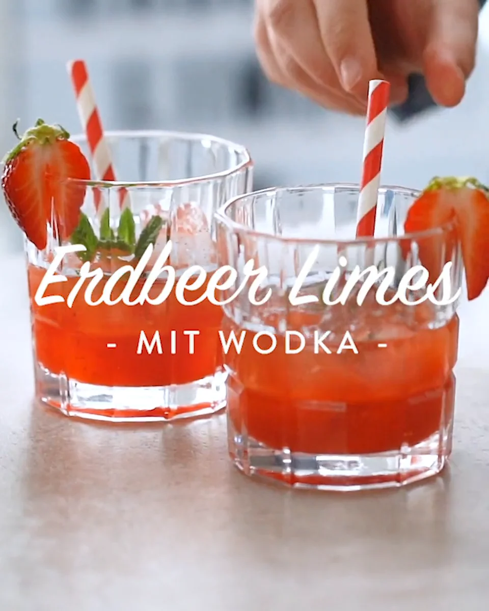 Erdbeer Limes Mit Wodka Der Fruchtige Partydrink