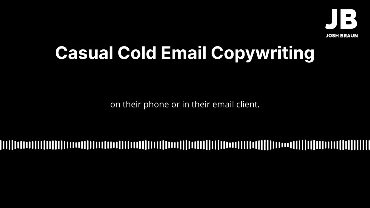 Let S Write A Good Cold Email Josh Braun Let S Write A Good Cold Email Josh Braun