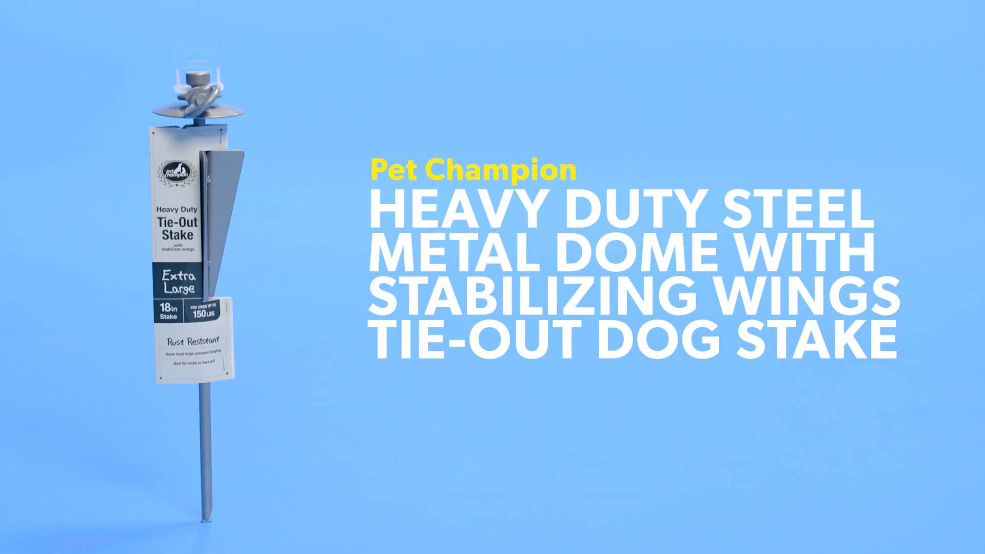 heavy duty dog tie out stake