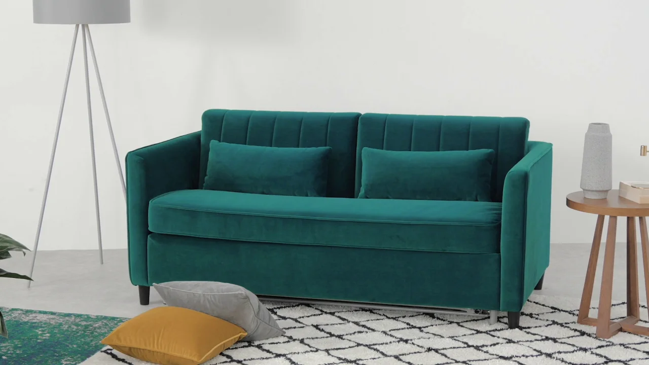 Barrow Sofa Bed Seafoam Blue Velvet Made Barrow Sofa Bed Seafoam Blue Velvet