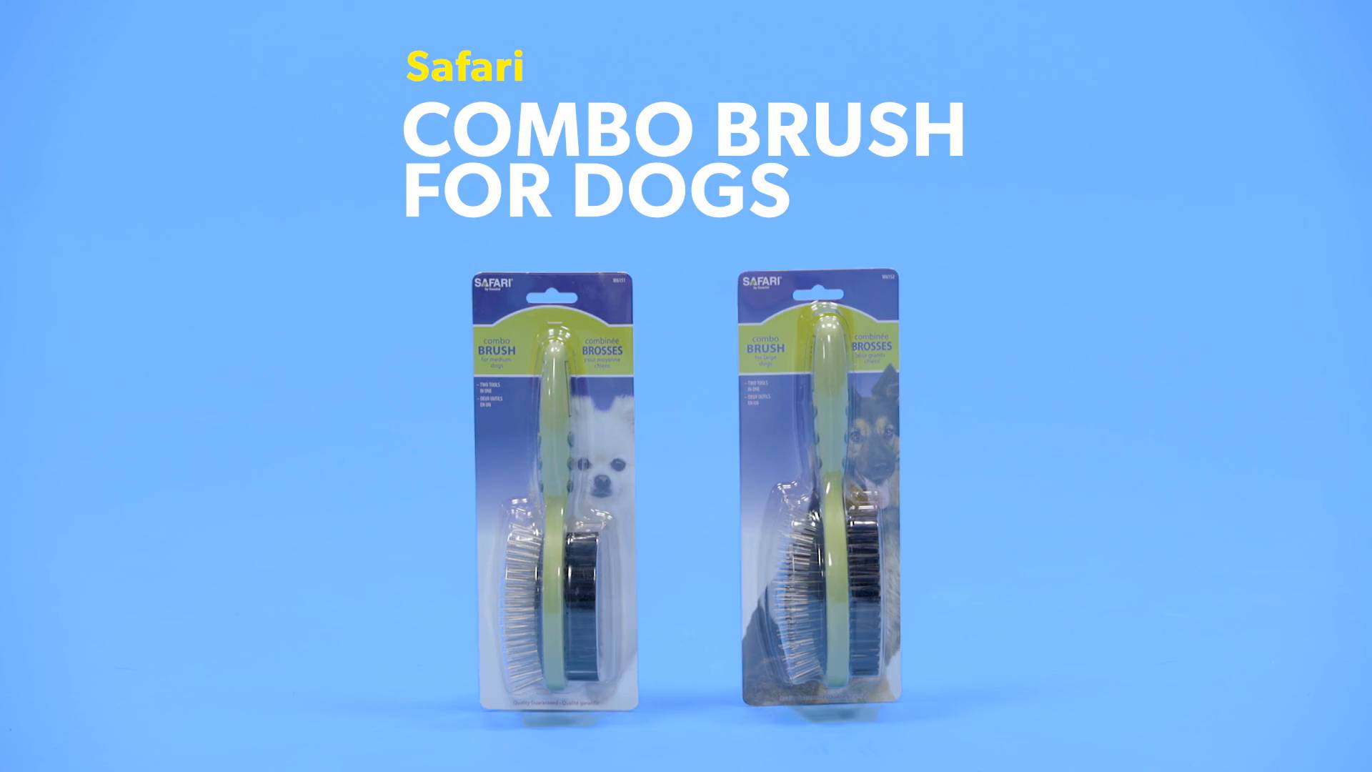 safari combo brush for dogs