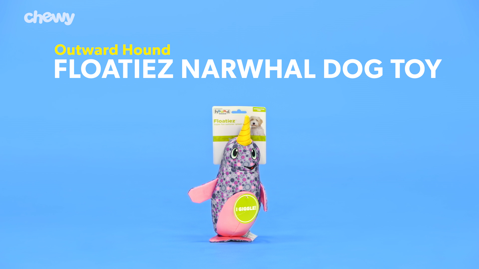 narwhal dog toy