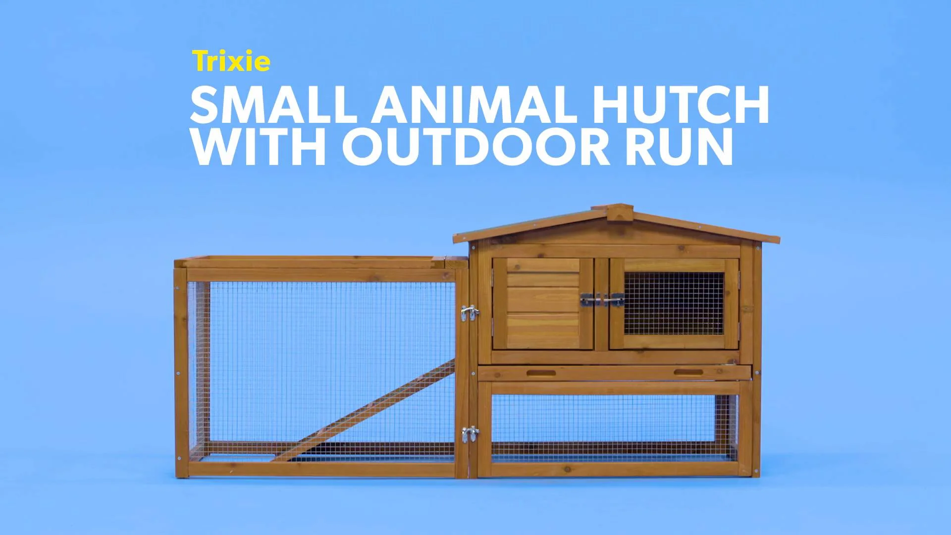 trixie outdoor run rabbit hutch
