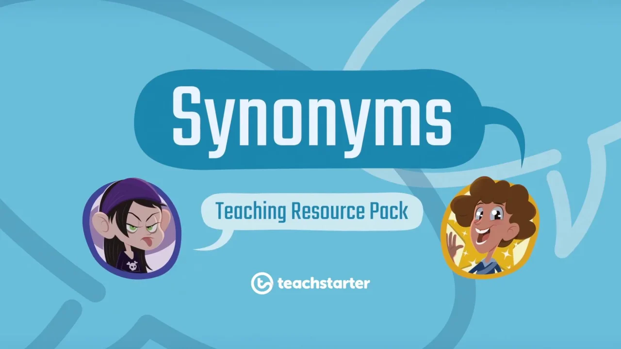 Teaching Synonyms In The Classroom The Must Have Synonym Poster Collection