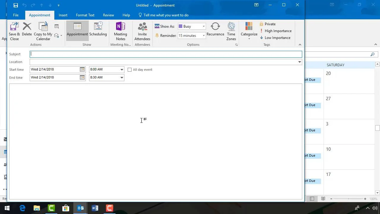 Calendario En Outlook Web App Outlook