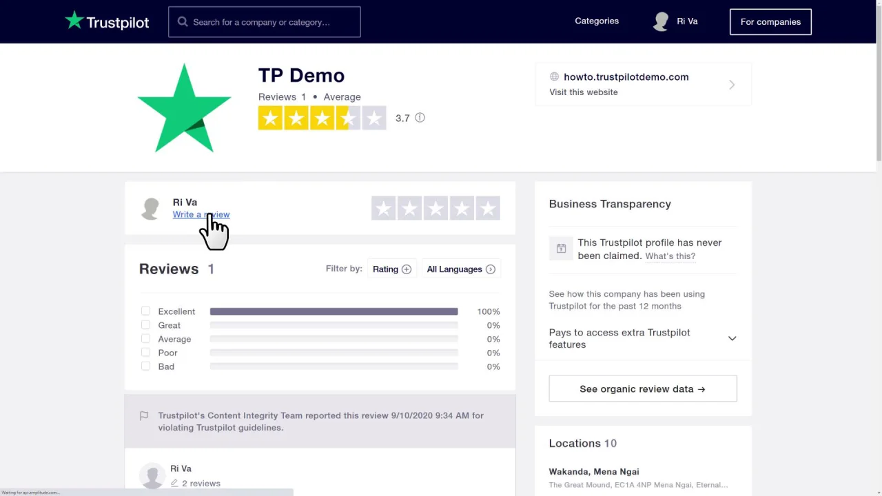 Write a review. Step 25: click Write a review Write a review. Step 25: click Write a review