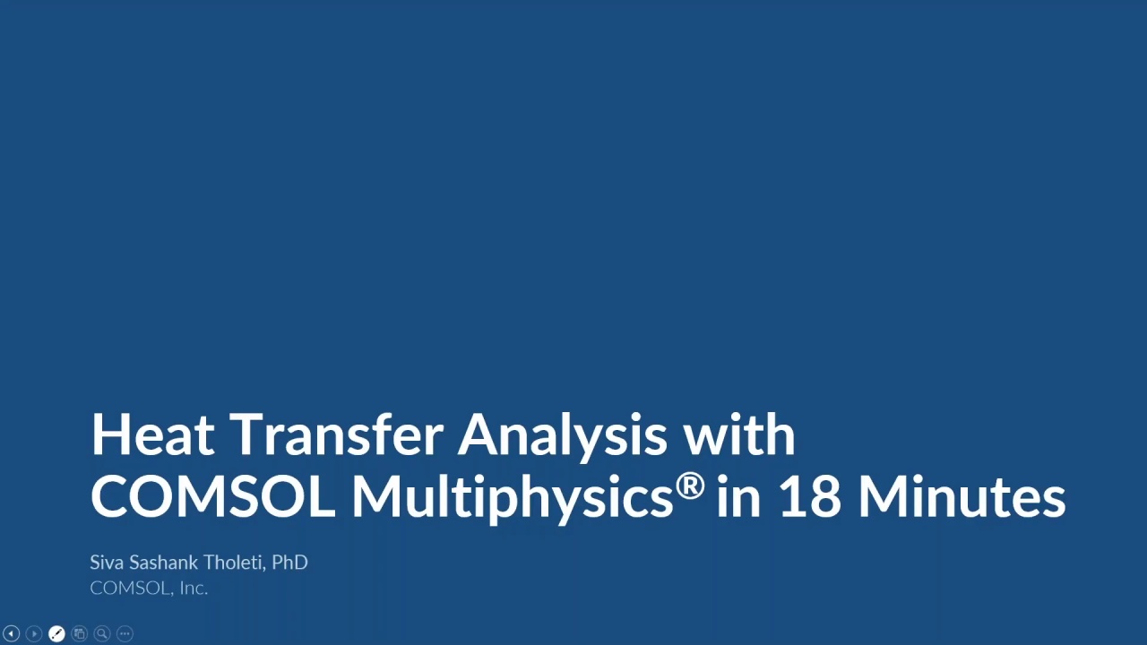 Intro To Modeling Heat Transfer In Comsol Multiphysics Intro To Modeling Heat Transfer In Comsol Multiphysics