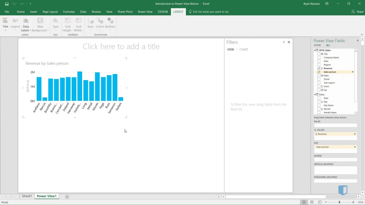 Introduction To Power View Online Excel Training Kubicle