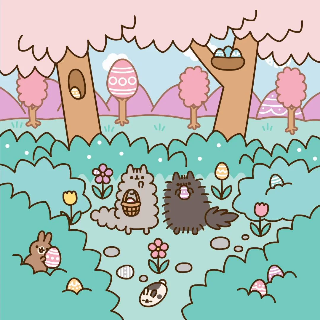 pusheen cat easter