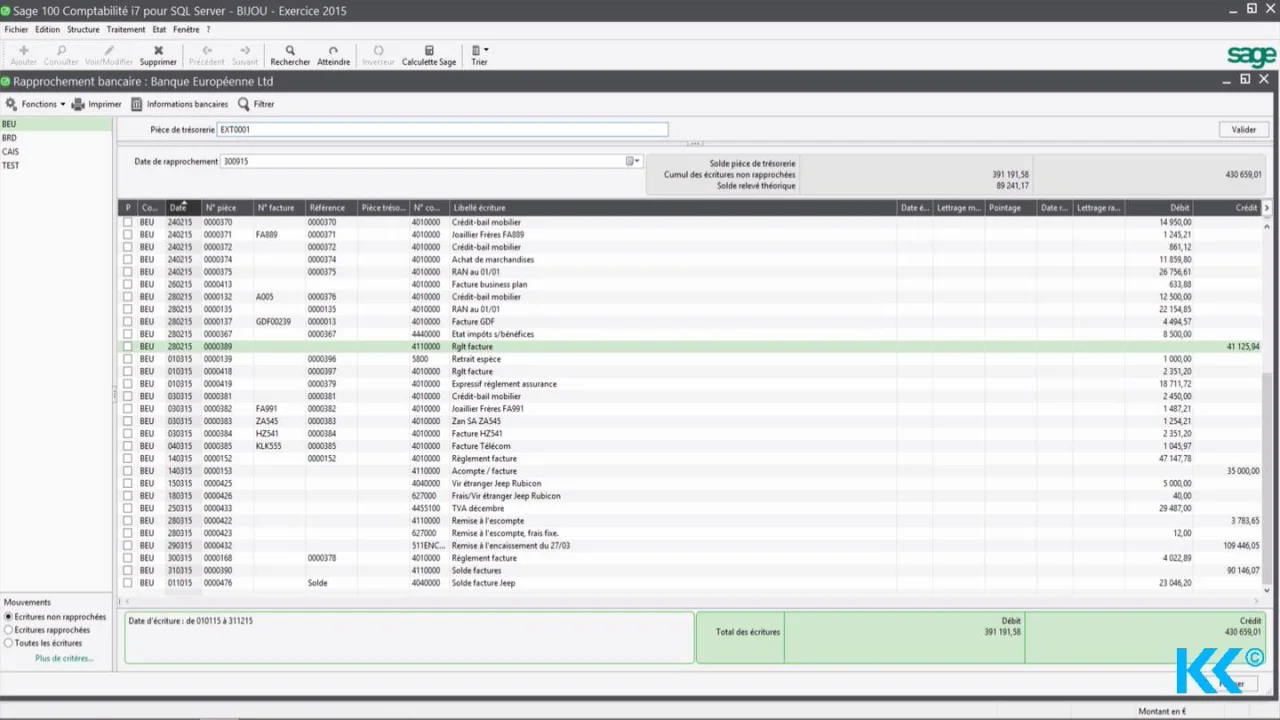 Sage 100 Comptabilite Rapprochement Bancaire Manuel