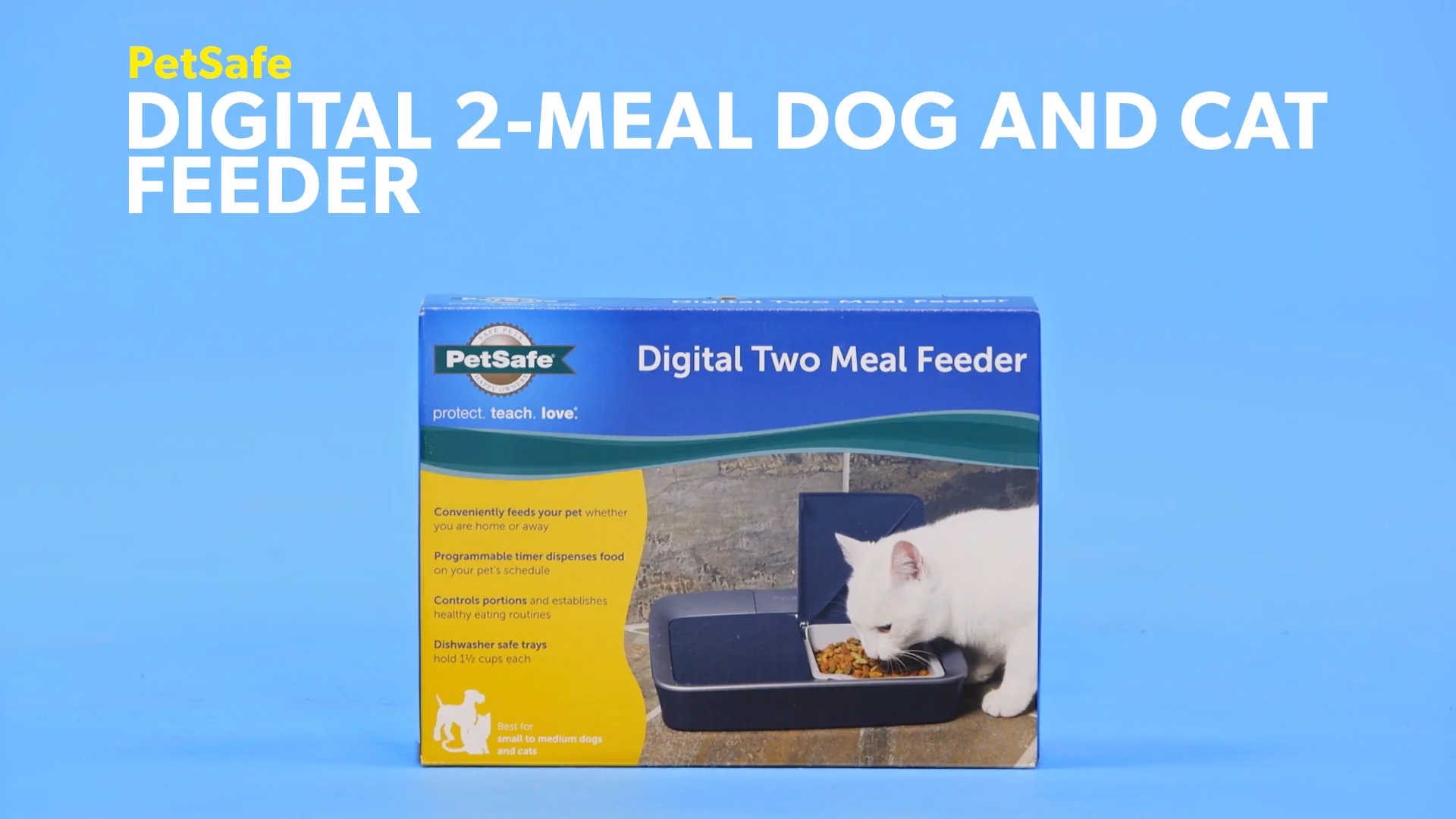 petsafe digital two meal pet feeder