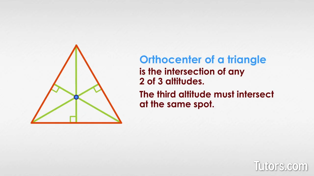 Orthocenter Of A Triangle 9912