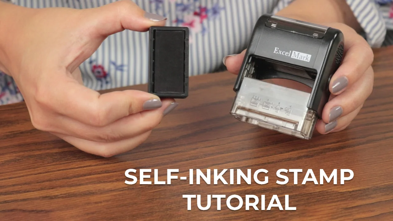 ExcelMark One Line Custom Rubber Stamp - Self-Inking Custom India