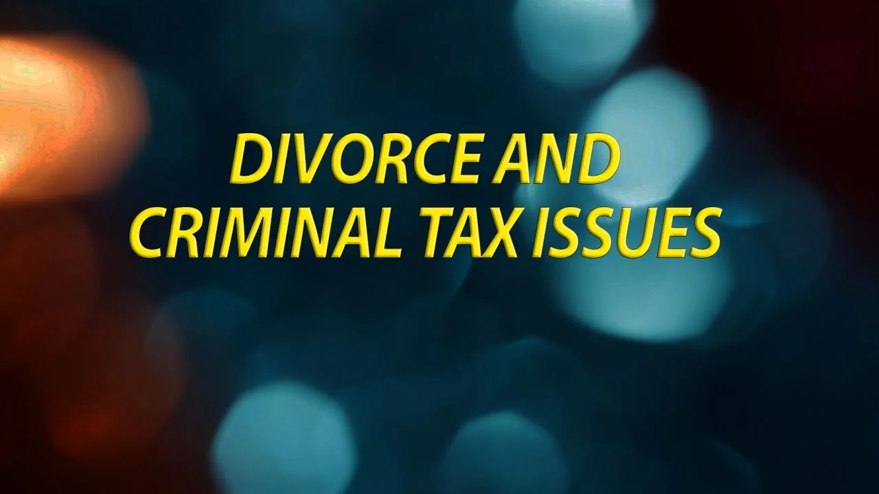 Tax Evasion And Divorce Tax Evasion And Divorce