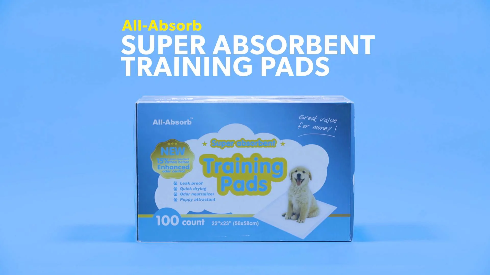 super absorbent training pads