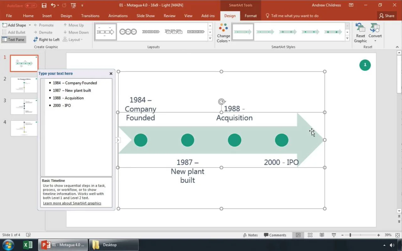 Cara Membuat Timeline Dalam Powerpoint Dengan Template