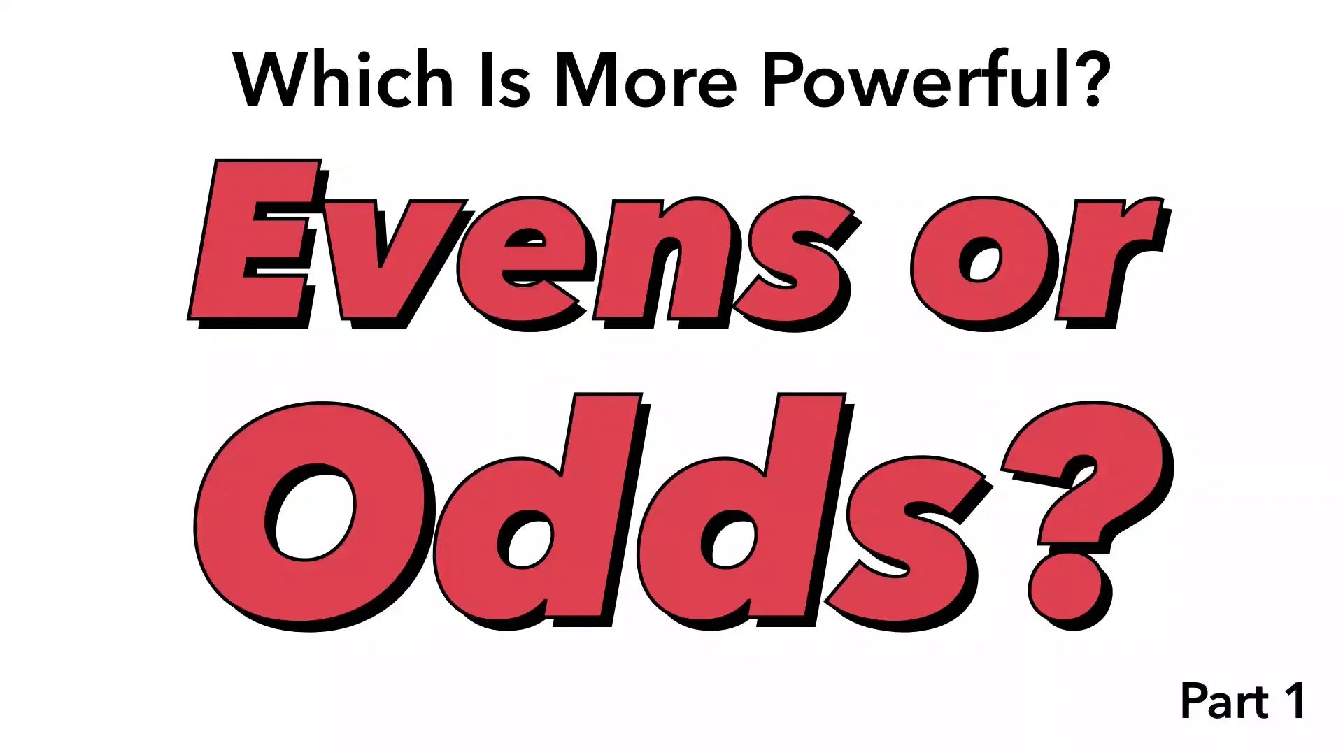 Evens And Odds Addition And Subtraction From Byrdseed Tv
