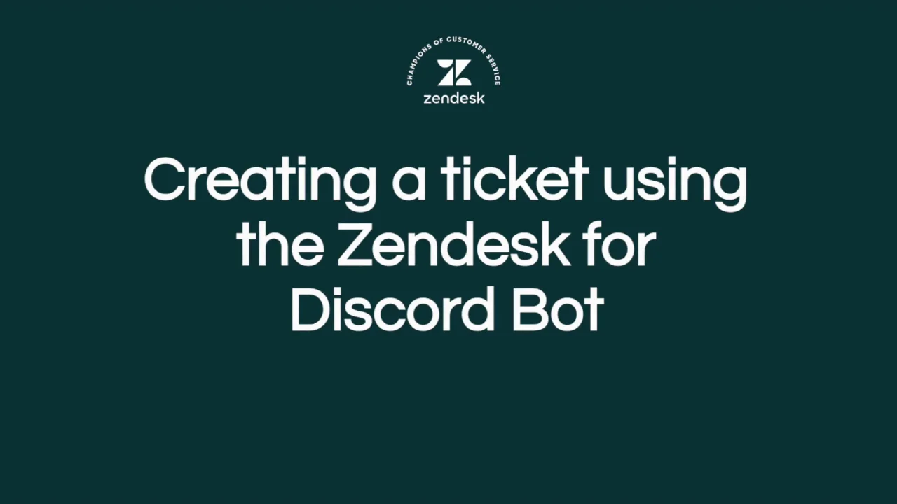 Zendesk 的discord 整合功能 Zendesk Zendesk 的discord 整合功能 Zendesk