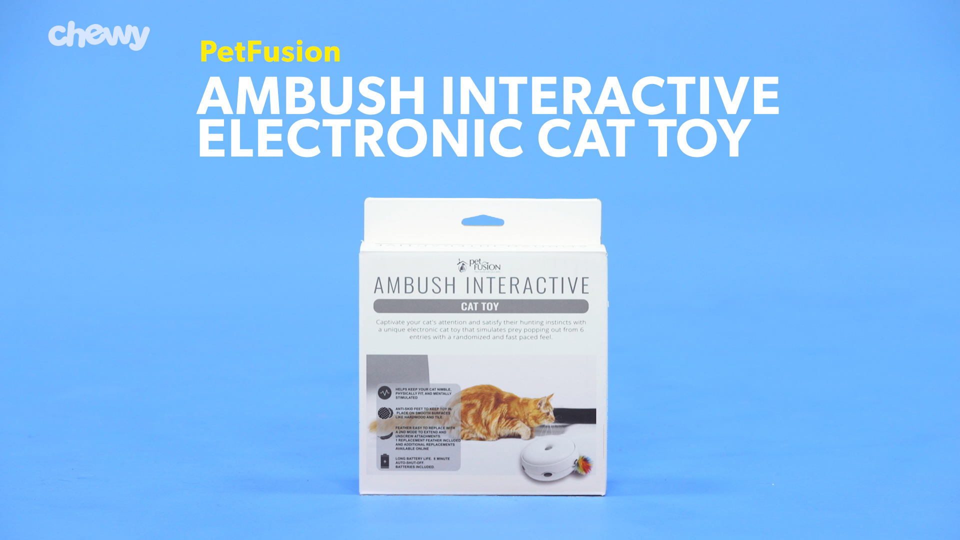 petfusion ambush interactive electronic cat toy