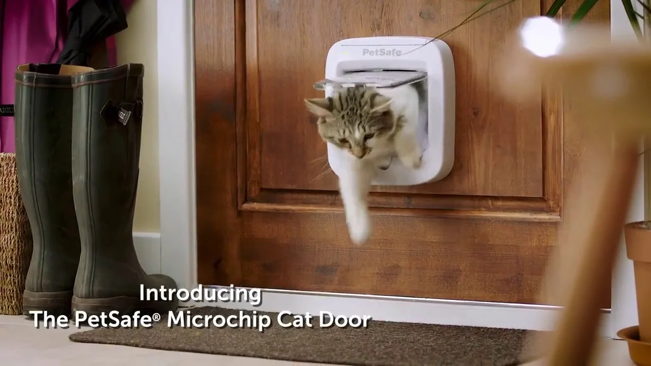 Marron PetSafe Puerta para Gatos con Microchip