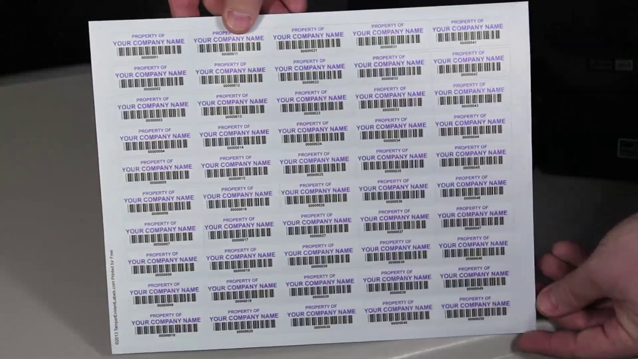 Make Your Own Tamper Evident Labels Video Tutorial