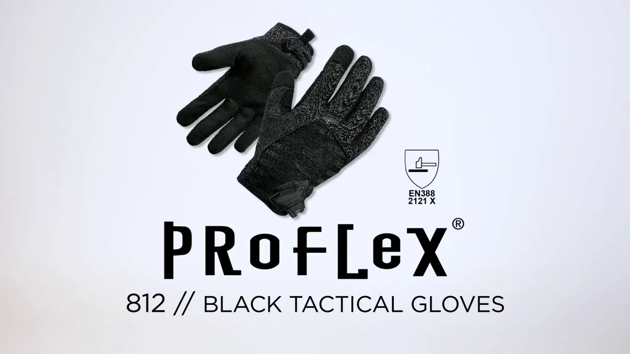 Ergodyne ProFlex 812 High Dexterity Tactical Gloves XX Large Black