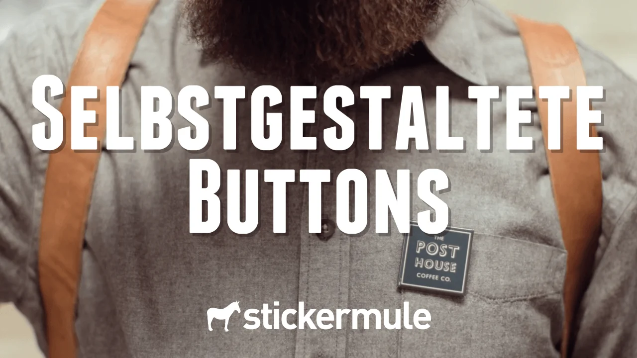 Buttons Selbst Gestalten Kostenloser Versand Sticker Mule Deutschland