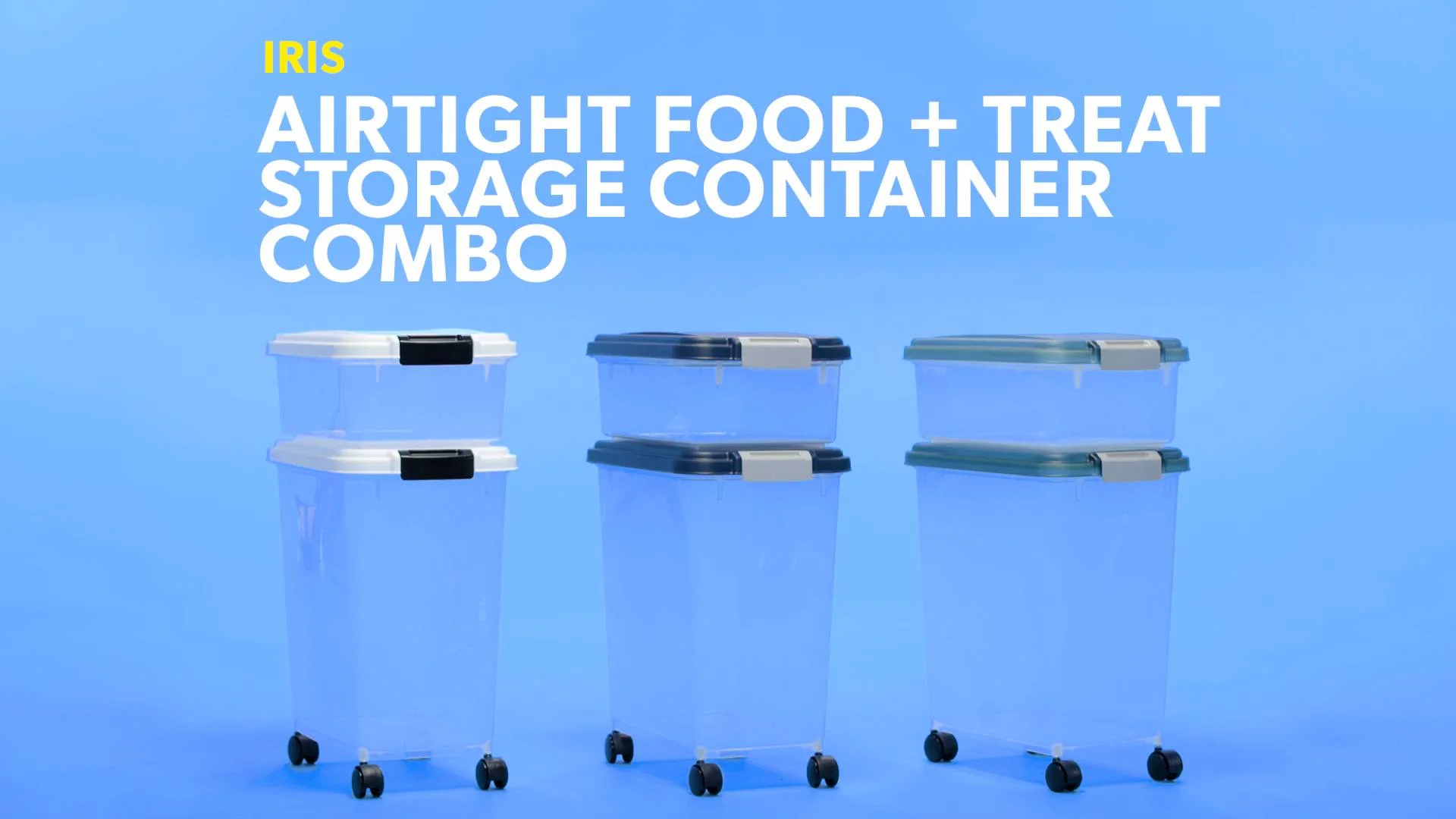 iris airtight food storage container & scoop combo