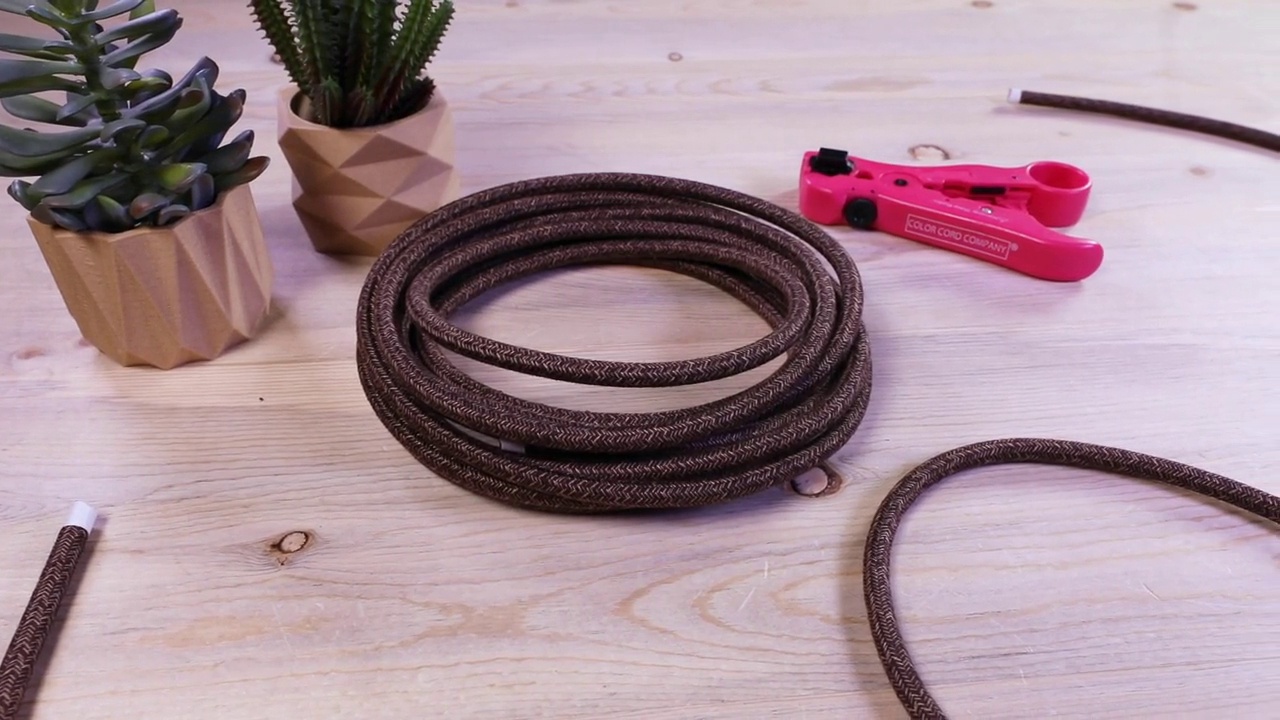 Cloth Covered Wire 18g, Stout Tweed | Color Cord Company