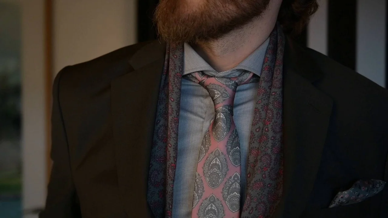 I Love Paris Men Ties Floral Printed Slim Skinny Ties For Men Neckties