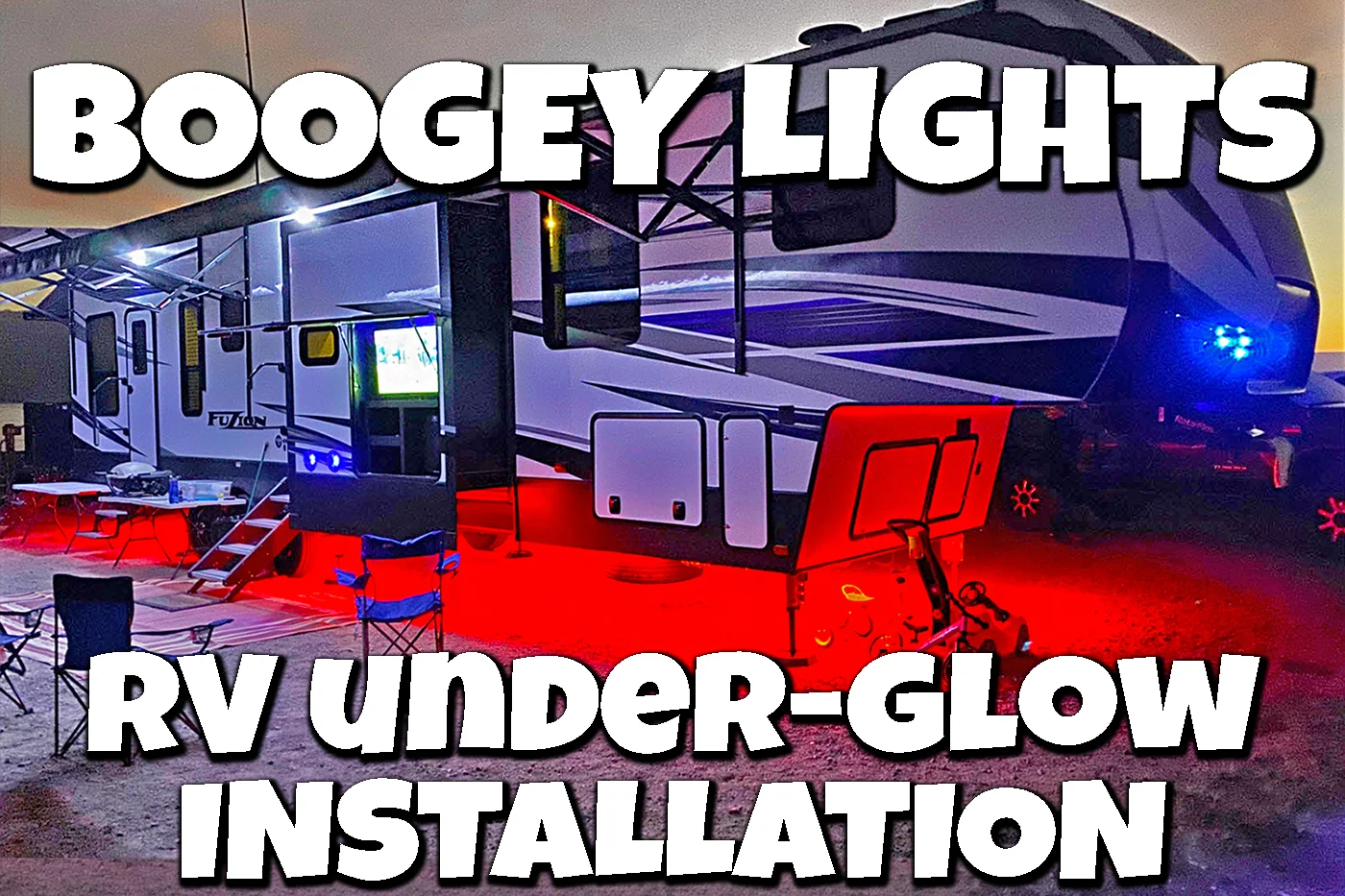 RV LED Lights Demonstration - Interior and Exterior