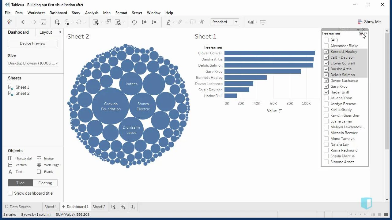 Adding Filters Online Tableau Training Kubicle