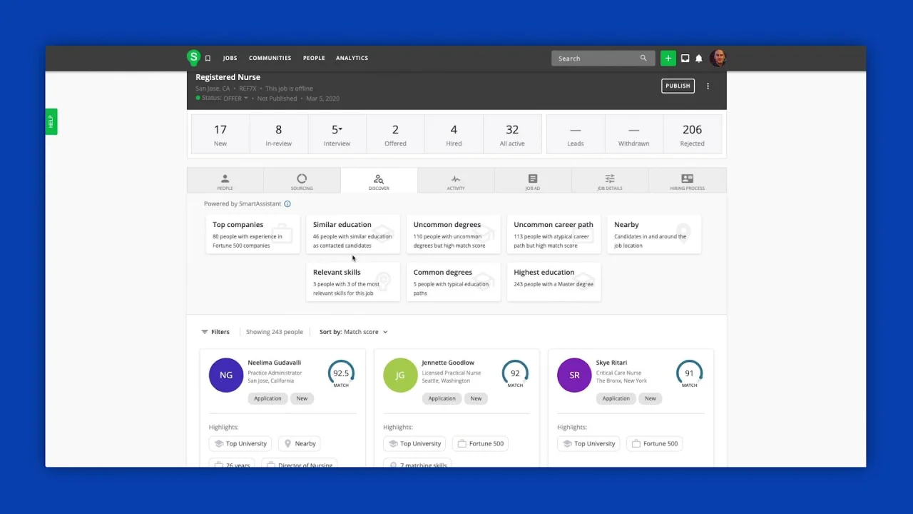 The Leading Ai Recruiting Software Of 2021 Smartrecruiters