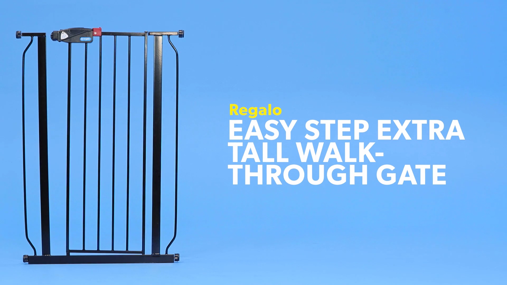 regalo easy step extra tall walk thru baby gate