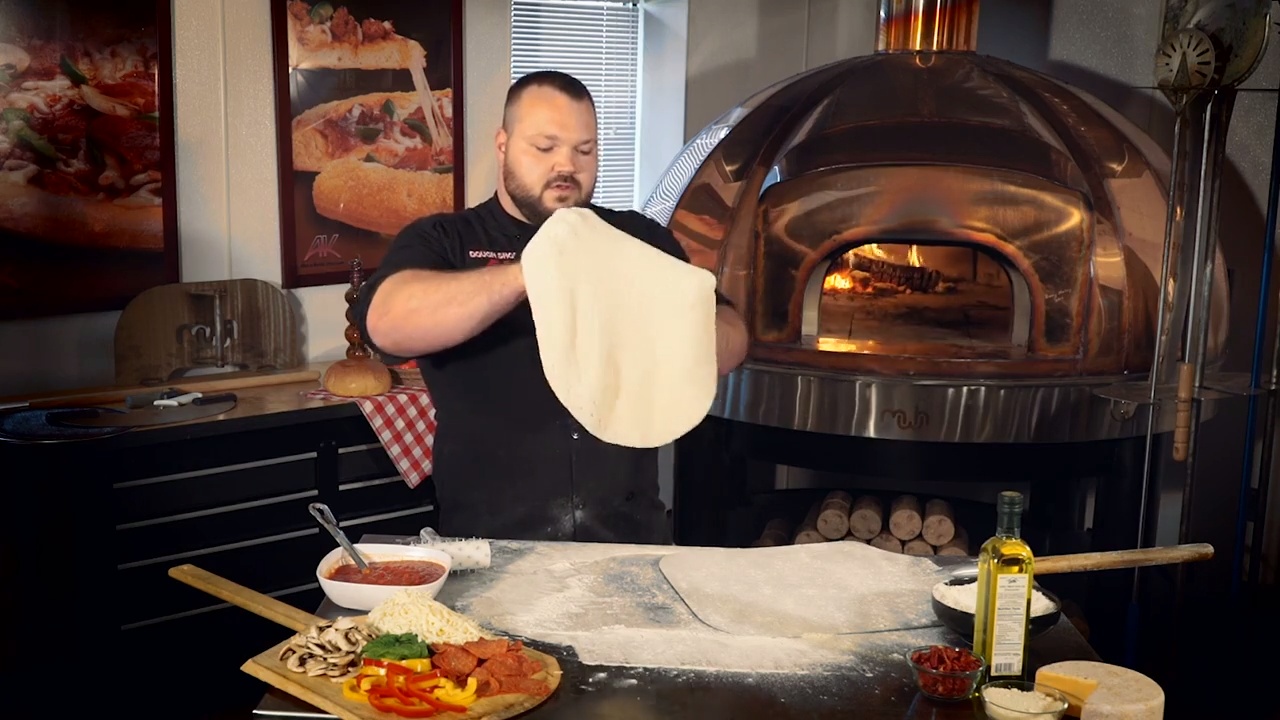Pizza 101: Hand Stretching a Dough Ball