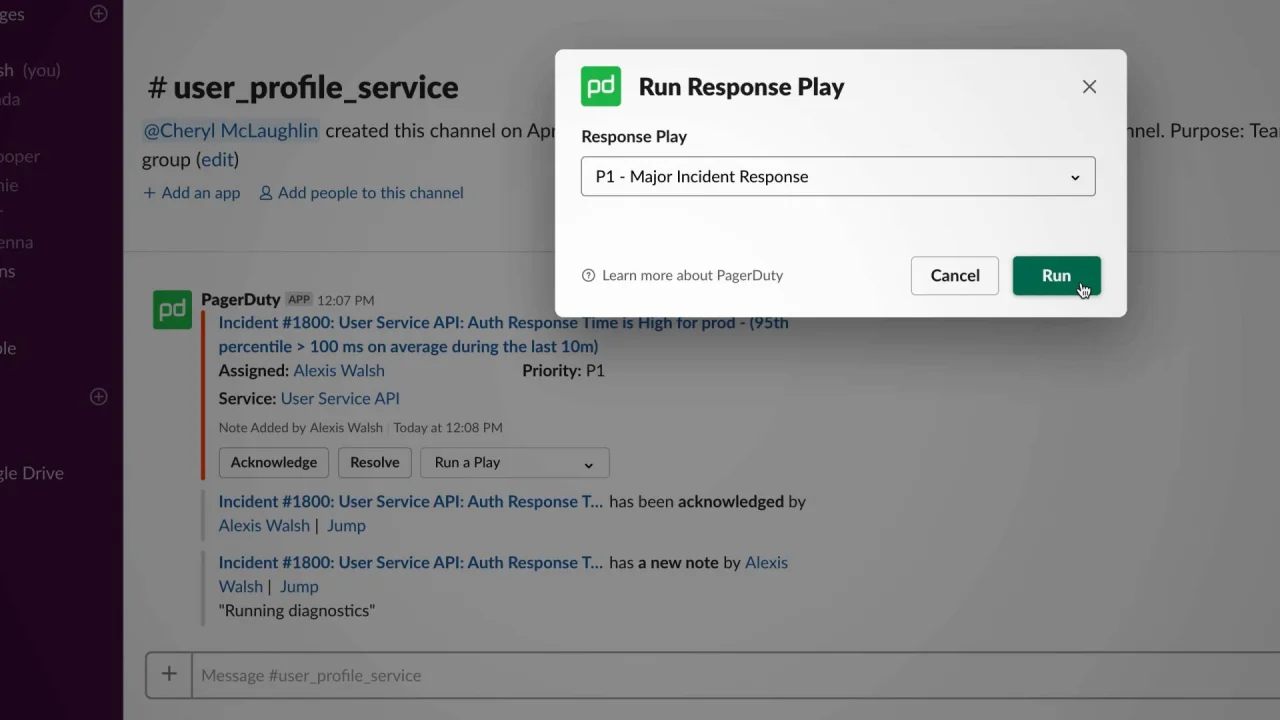Pagerduty integration Pagerduty integration