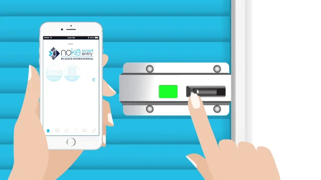 unlocking smart lock with mobile app