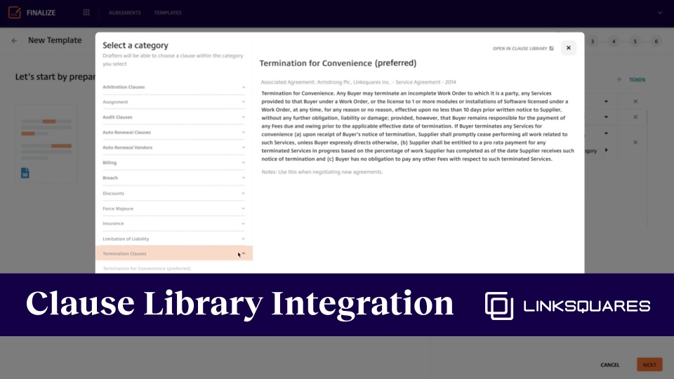 The Clause Library Integration