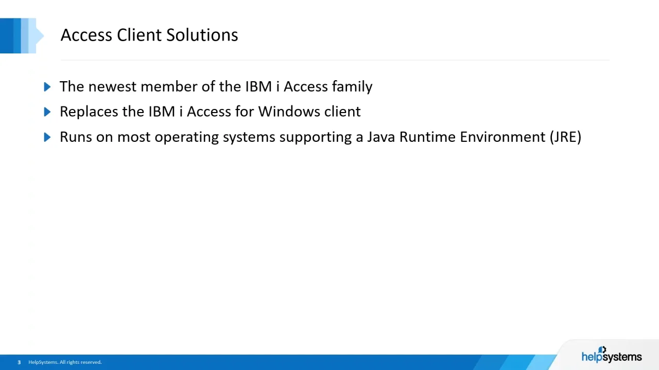 Move From Client Access To Access Client Solutions On Ibm I