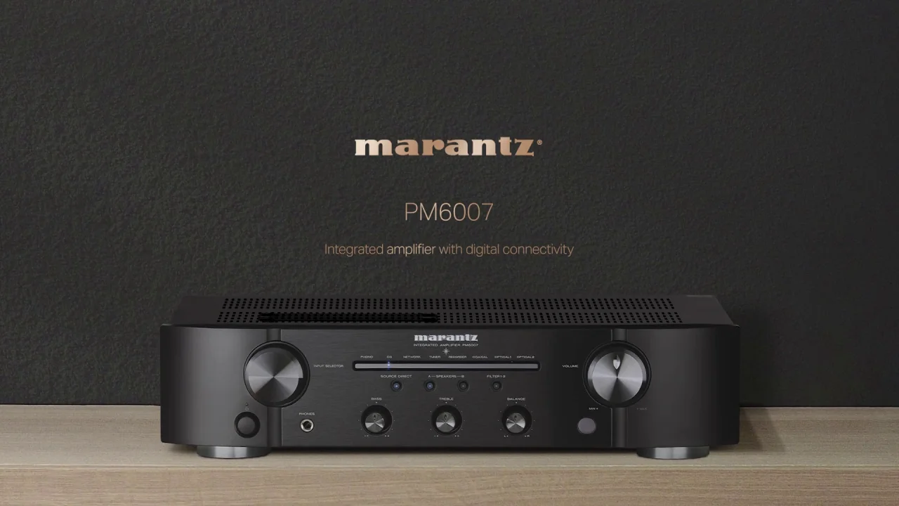 PM6007 - Slimline Integrated Stereo Amplifier with 45W | Marantz