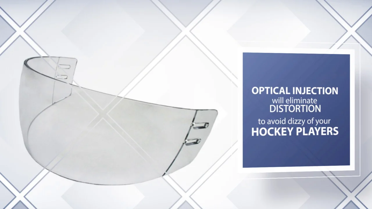 MagiDeal CE Approval Anti-fog Vented-cut Anti-scratch Coating Ice Hockey Visor Shield