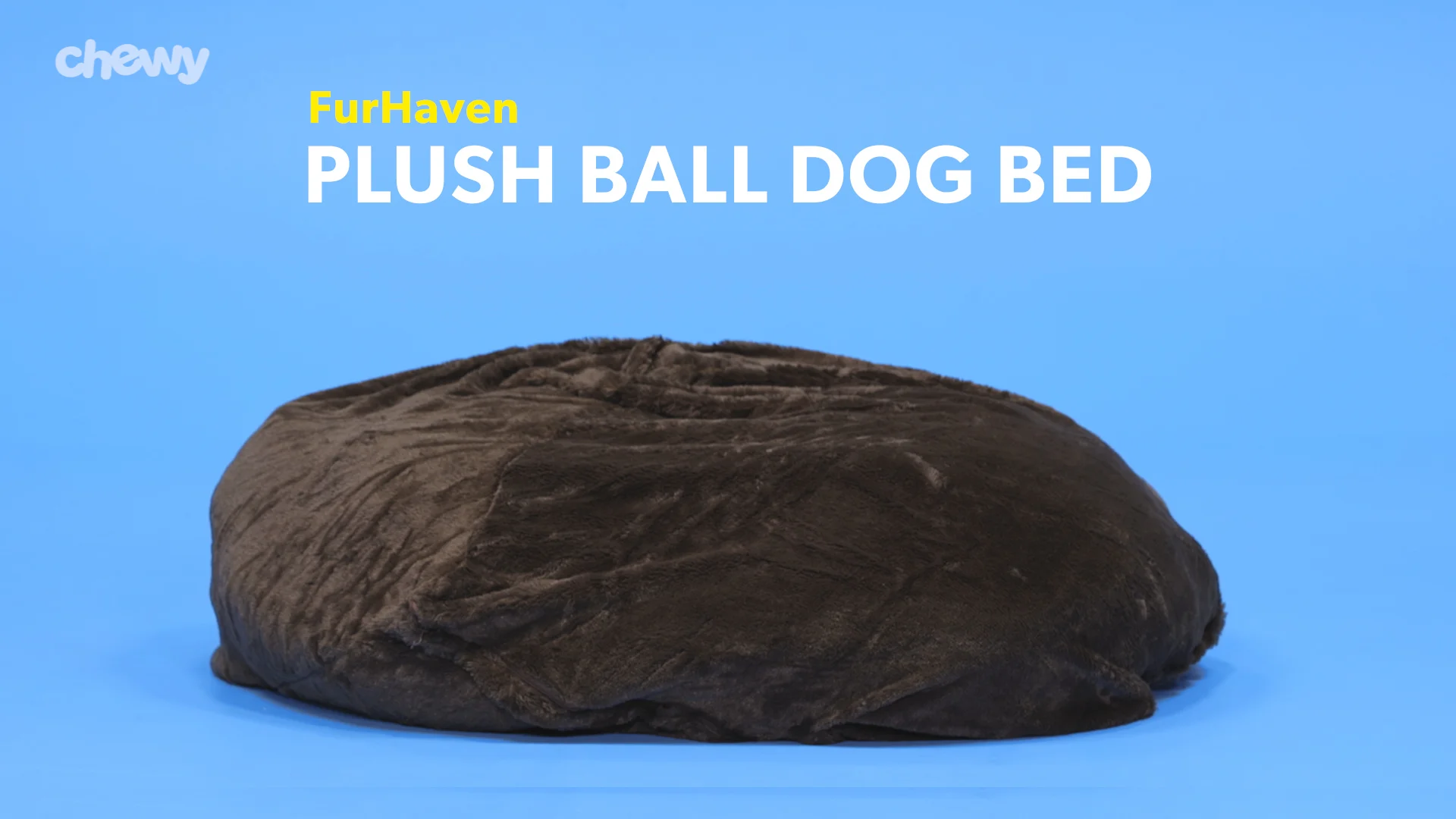 furhaven plush ball dog bed