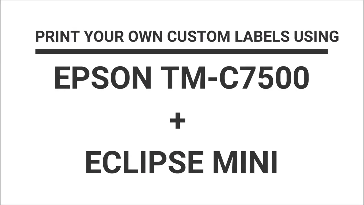 Matte  2.5" Circle Labels Epson TM-C7500 800/Roll 3" core