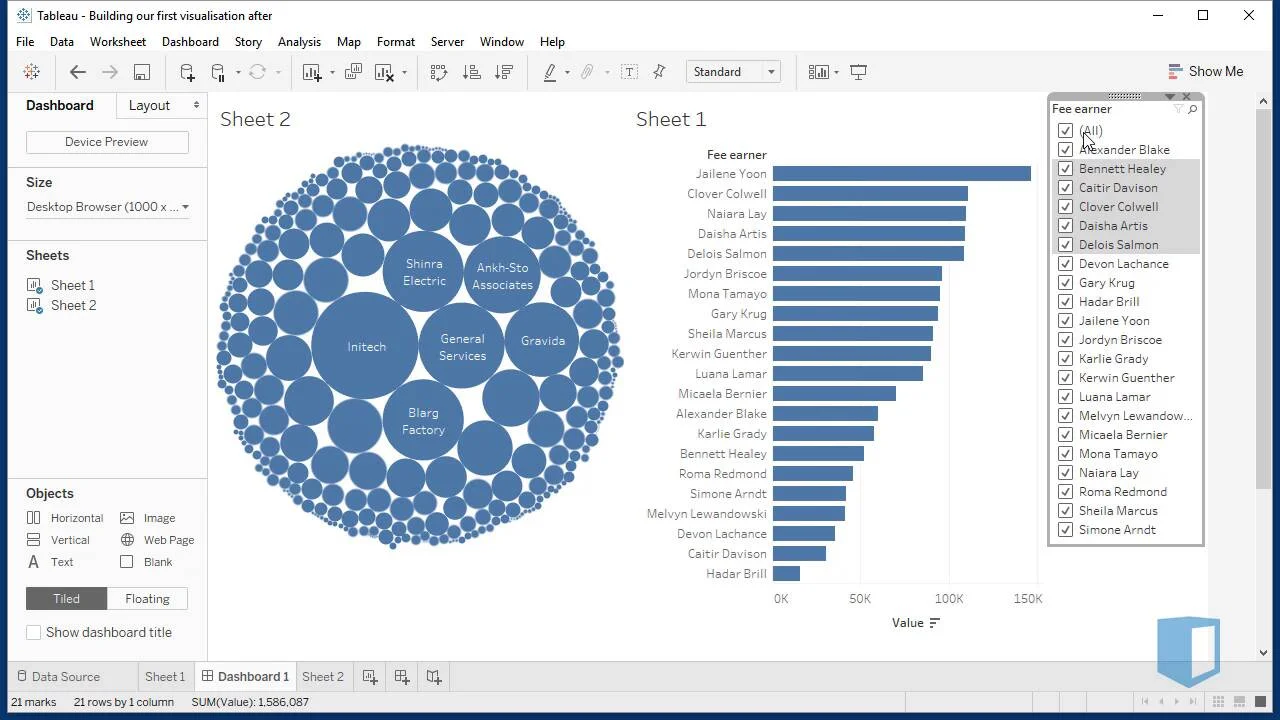 Adding Filters Online Tableau Training Kubicle