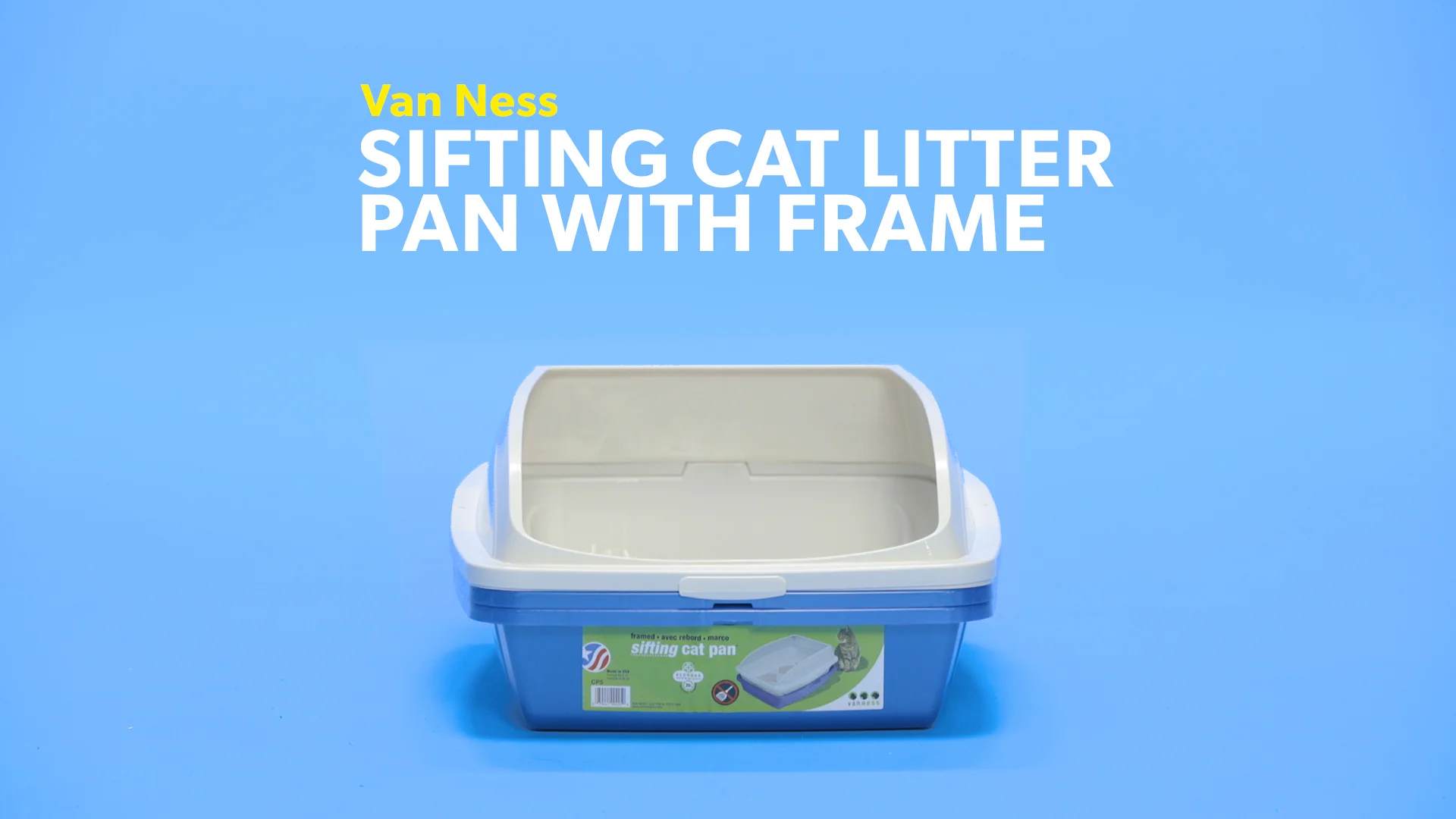 van ness framed sifting cat pan