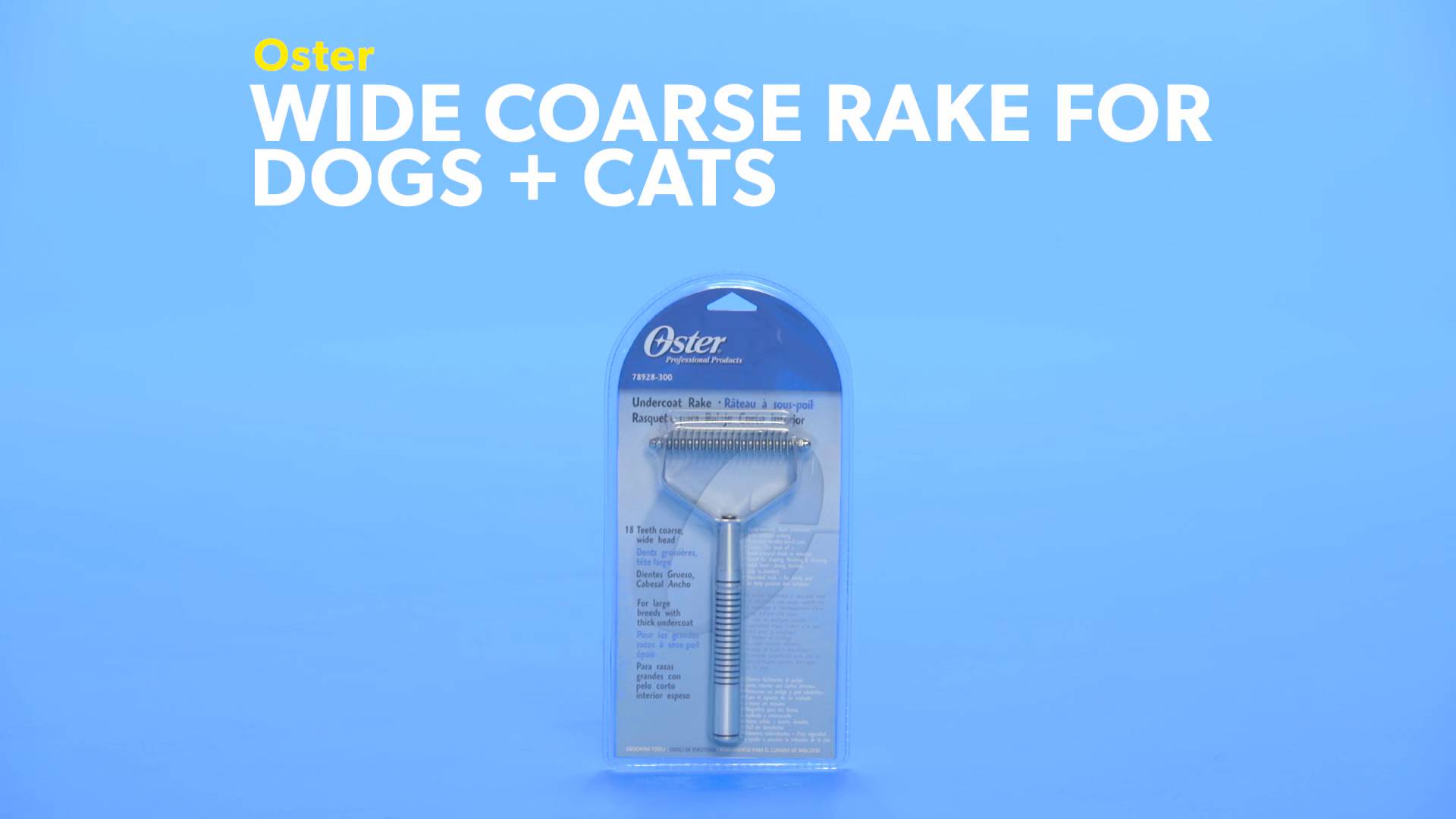 oster dog rake