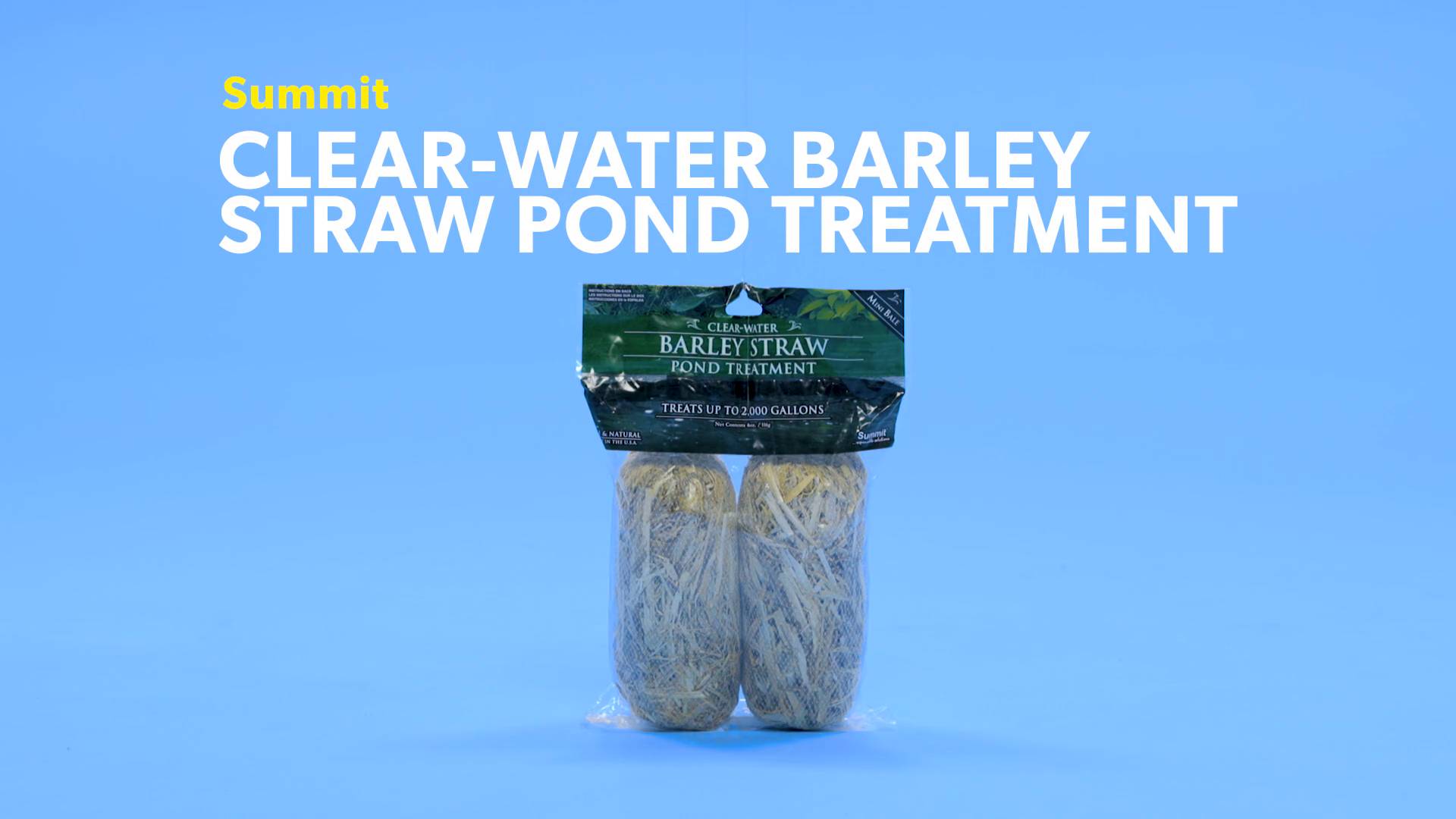 barley straw pond treatment