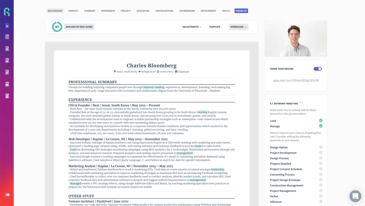 How To Use Resume Keywords The Top 20 Ats Keywords Rezi