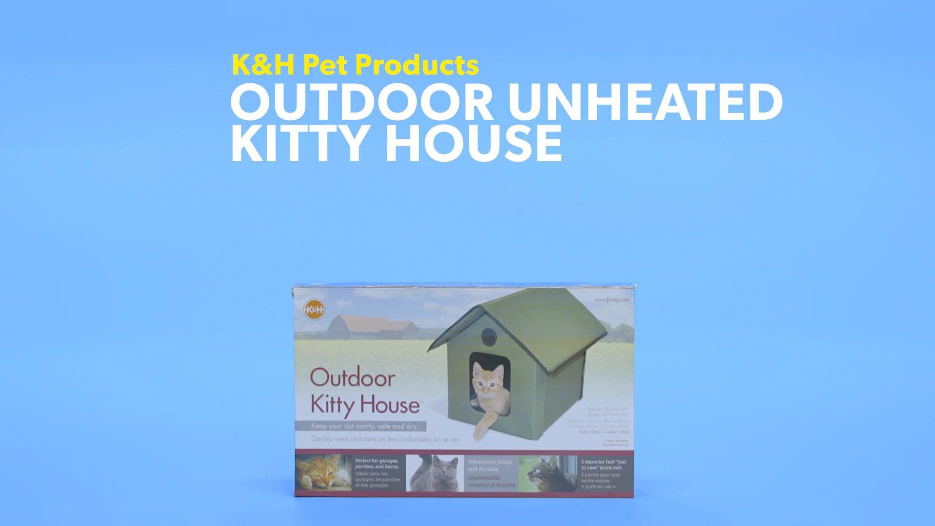 k&h outdoor kitty house unheated